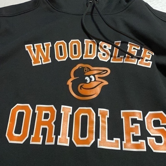 Men Woodslee Orioles black hoodie size S - Picture 8 of 8